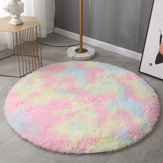 Simple Solid Color Rug Multi-Color Polyster Area Carpet Non-Slip Backing Pet Friendly Easy Care Indoor Rug for Bedroom Clearhalo 'Area Rug' 'Casual' 'Rugs' Rug' 2480145
