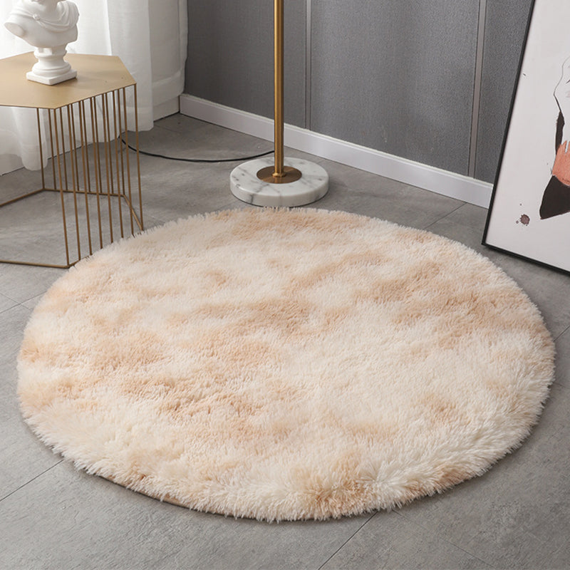 Simple Solid Color Rug Multi-Color Polyster Area Carpet Non-Slip Backing Pet Friendly Easy Care Indoor Rug for Bedroom Camel Clearhalo 'Area Rug' 'Casual' 'Rugs' Rug' 2480155