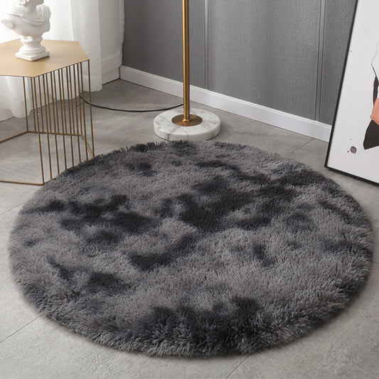 Simple Solid Color Rug Multi-Color Polyster Area Carpet Non-Slip Backing Pet Friendly Easy Care Indoor Rug for Bedroom Dark Gray Clearhalo 'Area Rug' 'Casual' 'Rugs' Rug' 2480156