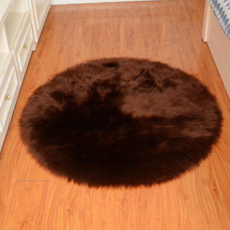 Calming Solid Color Rug Multi Color Fluffy Area Carpet Non-Slip Pet Friendly Easy Care Indoor Rug for Decoration Coffee Clearhalo 'Area Rug' 'Casual' 'Rugs' Rug' 2480175