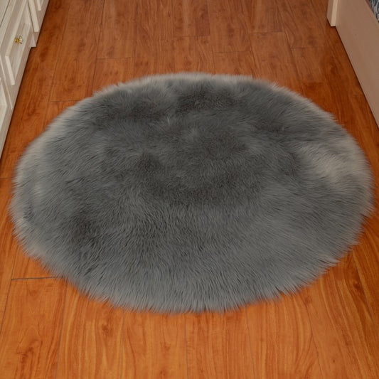 Calming Solid Color Rug Multi Color Fluffy Area Carpet Non-Slip Pet Friendly Easy Care Indoor Rug for Decoration Light Gray Clearhalo 'Area Rug' 'Casual' 'Rugs' Rug' 2480177