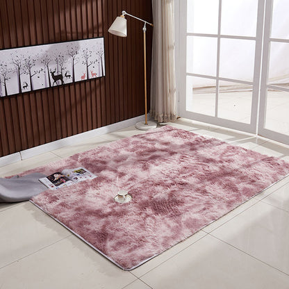Multi Color Solid Color Rug Fuzzy Nordic Indoor Rug Anti-Slip Backing Pet Friendly Easy Care Area Carpet for Parlor Pink Clearhalo 'Area Rug' 'Casual' 'Rugs' Rug' 2480184