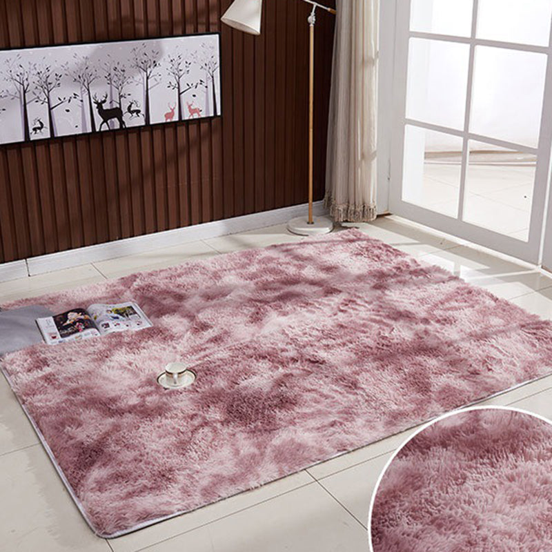 Multi Color Solid Color Rug Fuzzy Nordic Indoor Rug Anti-Slip Backing Pet Friendly Easy Care Area Carpet for Parlor Clearhalo 'Area Rug' 'Casual' 'Rugs' Rug' 2480193