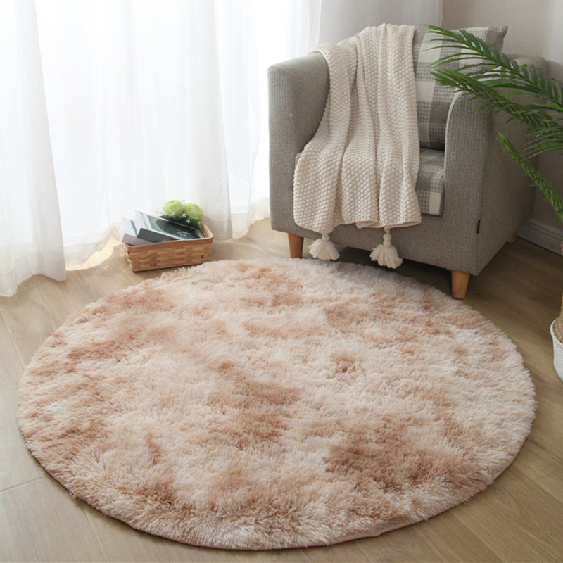 Novelty Solid Color Rug Multicolored Fuzzy Area Carpet Anti-Slip Backing Pet Friendly Stain-Resistant Rug for Bedroom Camel Clearhalo 'Area Rug' 'Rug' 2480198