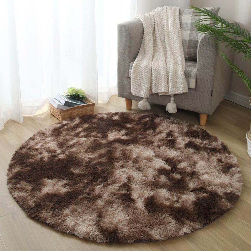 Novelty Solid Color Rug Multicolored Fuzzy Area Carpet Anti-Slip Backing Pet Friendly Stain-Resistant Rug for Bedroom Coffee Clearhalo 'Area Rug' 'Rug' 2480202
