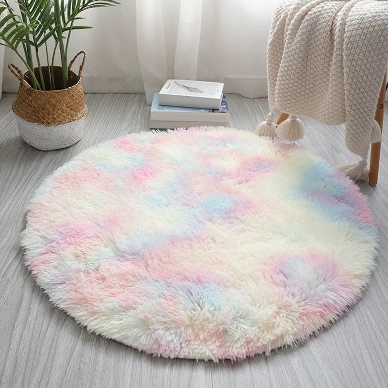Scandinavian Decoration Rug Multi Colored Printed Area Carpet Non-Slip Backing Stain-Resistant Indoor Rug Yellow-Pink Clearhalo 'Area Rug' 'Casual' 'Rugs' Rug' 2480209