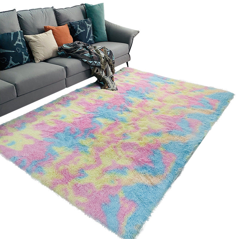 Fancy Ombre Printed Rug Multi Colored Synthetics Area Carpet Stain-Resistant Easy Care Indoor Rug for Living Room Clearhalo 'Area Rug' 'Casual' 'Rugs' Rug' 2480239