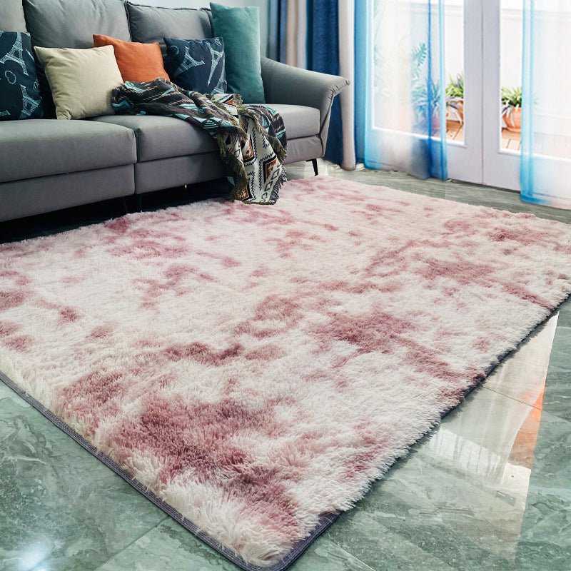 Fancy Ombre Printed Rug Multi Colored Synthetics Area Carpet Stain-Resistant Easy Care Indoor Rug for Living Room Nude Pink Clearhalo 'Area Rug' 'Casual' 'Rugs' Rug' 2480240