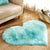 Heart Shape Solid Color Rug Multi-Color Simple Area Carpet Fluffy Anti-Slip Backing Pet Friendly Indoor Rug for Living Room Light Blue Clearhalo 'Area Rug' 'Casual' 'Rugs' Rug' 2480244