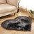 Heart Shape Solid Color Rug Multi-Color Simple Area Carpet Fluffy Anti-Slip Backing Pet Friendly Indoor Rug for Living Room Dark Gray Clearhalo 'Area Rug' 'Casual' 'Rugs' Rug' 2480254