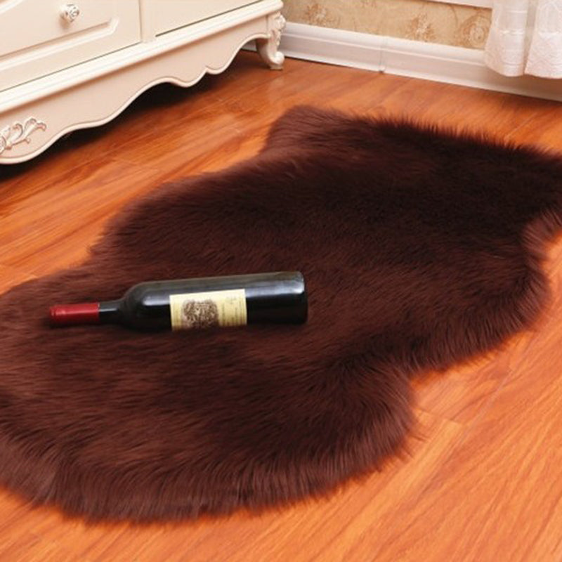 Multi-Color Solid Color Rug Fuzzy Casual Indoor Rug Anti-Slip Backing Pet Friendly Washable Area Carpet for Bedroom Coffee Clearhalo 'Area Rug' 'Casual' 'Rugs' Rug' 2480263