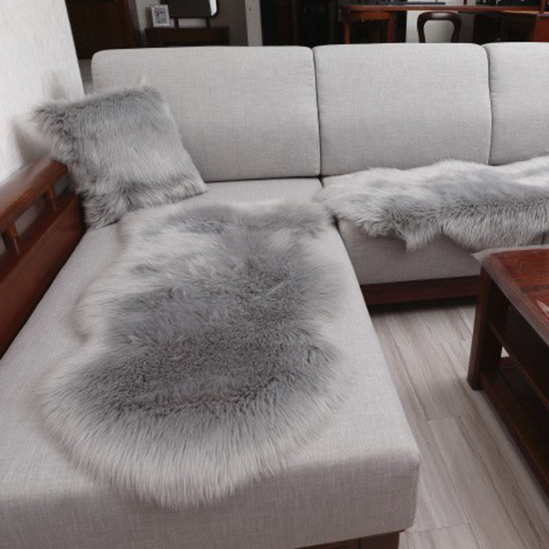 Multi-Color Solid Color Rug Fuzzy Casual Indoor Rug Anti-Slip Backing Pet Friendly Washable Area Carpet for Bedroom Clearhalo 'Area Rug' 'Casual' 'Rugs' Rug' 2480272