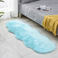 Contemporary Solid Color Rug Multi Colored Cotton Blend Area Carpet Anti-Slip Backing Stain-Resistant Indoor Rug for Room Light Blue 2' x 5'11" Clearhalo 'Area Rug' 'Casual' 'Rugs' Rug' 2480283