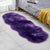 Contemporary Solid Color Rug Multi Colored Cotton Blend Area Carpet Anti-Slip Backing Stain-Resistant Indoor Rug for Room Purple 2' x 5'11" Clearhalo 'Area Rug' 'Casual' 'Rugs' Rug' 2480293