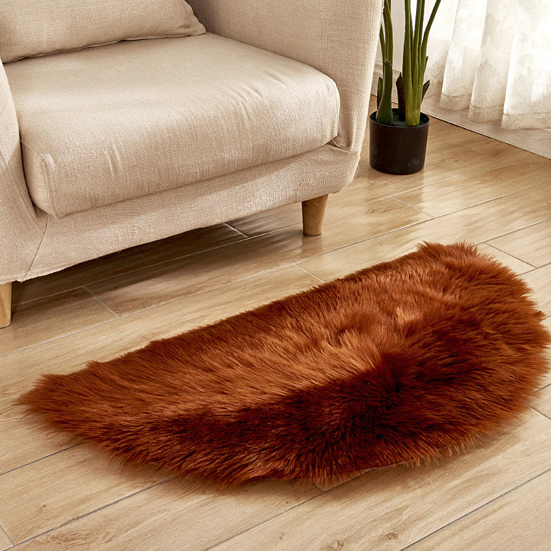 Multi-Color Novelty Rug Fuzzy Solid Color Indoor Rug Pet Friendly Washable Easy Care Area Carpet for Living Room Coffee 1'6" x 3' Clearhalo 'Area Rug' 'Casual' 'Rugs' Rug' 2480300