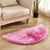 Multi-Color Novelty Rug Fuzzy Solid Color Indoor Rug Pet Friendly Washable Easy Care Area Carpet for Living Room Rose Red 1'6" x 3' Clearhalo 'Area Rug' 'Casual' 'Rugs' Rug' 2480304