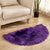 Multi-Color Novelty Rug Fuzzy Solid Color Indoor Rug Pet Friendly Washable Easy Care Area Carpet for Living Room Purple 1'6" x 3' Clearhalo 'Area Rug' 'Casual' 'Rugs' Rug' 2480311