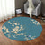 Asian Printed Rug Multi Colored Sythetics Area Carpet Non-Slip Backing Pet Friendly Easy Care Indoor Rug for Decoration Blue Clearhalo 'Area Rug' 'Rug' 2480314