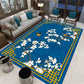 Multi-Colored Oriental Rug Cotton Blend Patterned Area Carpet Non-Slip Backing Pet Friendly Indoor Rug for Parlor Sky Blue Clearhalo 'Area Rug' 'Rug' 2480321