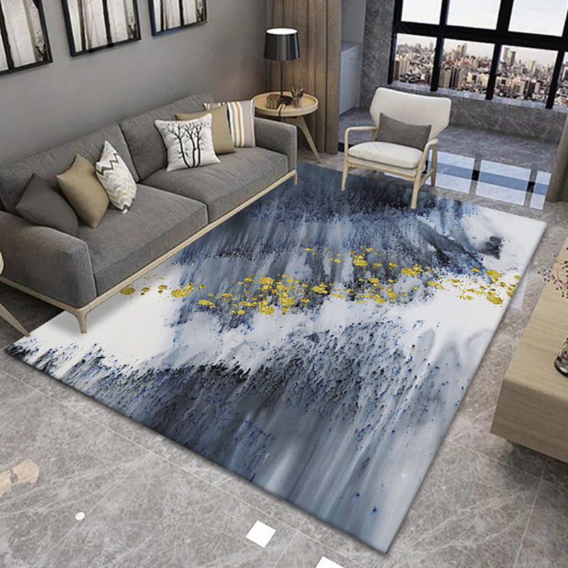 Novelty Living Room Rug Multi Color Patterned Area Carpet Anti-Slip Backing Pet Friendly Washable Indoor Rug Dark Gray Clearhalo 'Area Rug' 'Rug' 2480383