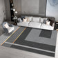 Modern Geometric Printed Rug Multi-Color Cotton Blend Area Carpet Anti-Slip Backing Easy Care Indoor Rug for Parlor Dark Gray Clearhalo 'Area Rug' 'Rug' 2480445