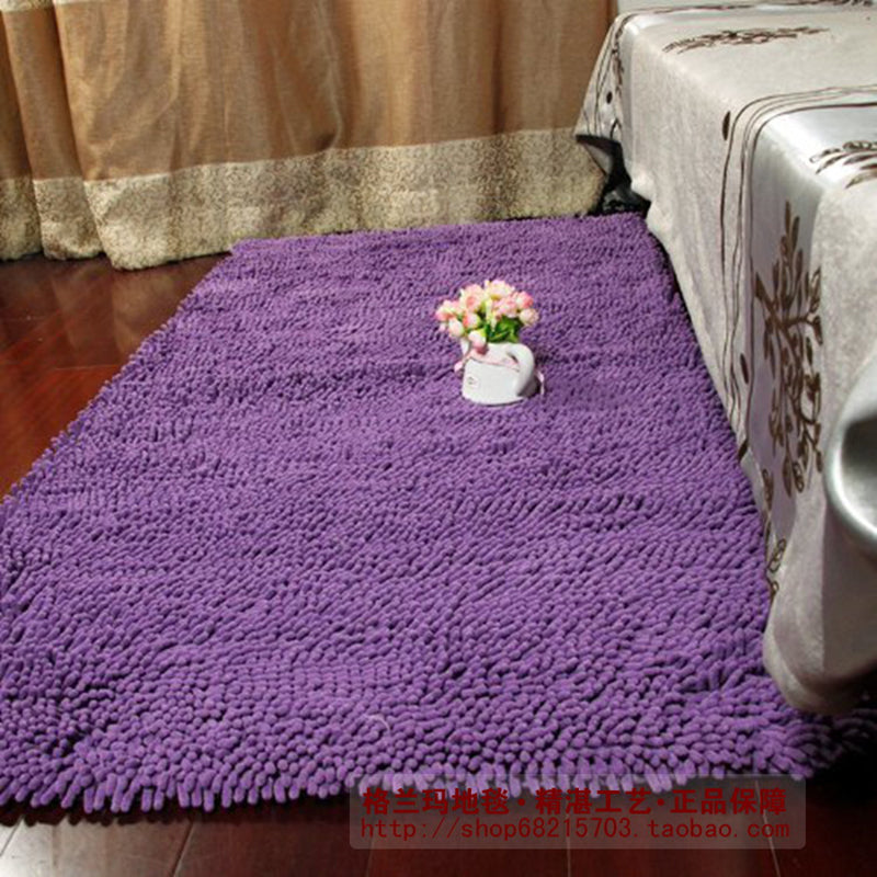 Multi-Color Casual Rug Cotton Blend Solid Color Area Carpet Non-Slip Pet Friendly Washable Area Rug for Bedroom Clearhalo 'Area Rug' 'Casual' 'Rugs' Rug' 2480483