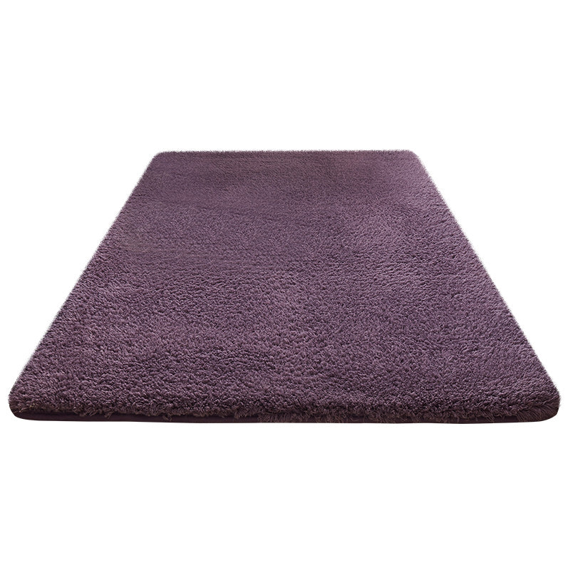 Minimalist Solid Color Rug Multi Colored Lamb Wool Indoor Rug Anti-Slip Backing Stain-Resistant for Bedroom Clearhalo 'Area Rug' 'Casual' 'Rugs' Rug' 2480500