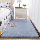 Minimalist Solid Color Rug Multi Colored Lamb Wool Indoor Rug Anti-Slip Backing Stain-Resistant for Bedroom Gray Blue Clearhalo 'Area Rug' 'Casual' 'Rugs' Rug' 2480501