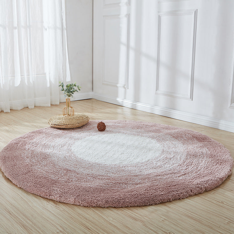 Casual Ombre Rug Multi-Color Cotton Blend Area Carpet Non-Slip Backing Pet Friendly Easy Care Indoor Rug for Room Pink Clearhalo 'Area Rug' 'Casual' 'Rugs' Rug' 2480507