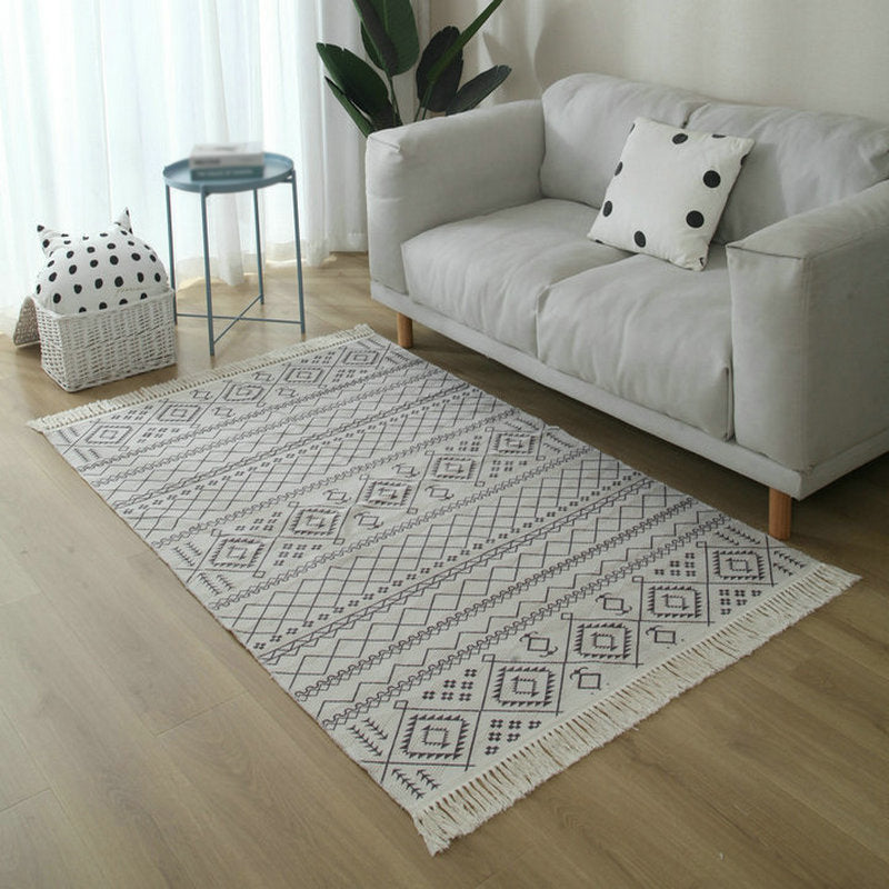 Simple Living Room Rug Multi-Color Geometric Printed Area Carpet Cotton Pet Friendly Easy Care Indoor Rug Clearhalo 'Area Rug' 'Rugs' 'Southwestern' Rug' 2480518