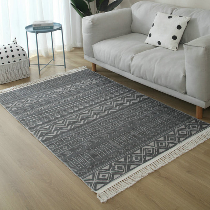 Simple Living Room Rug Multi-Color Geometric Printed Area Carpet Cotton Pet Friendly Easy Care Indoor Rug Clearhalo 'Area Rug' 'Rugs' 'Southwestern' Rug' 2480522