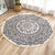Moroccan Geometric Printed Rug Multi-Color Cotton Area Carpet Easy Care Pet Friendly Indoor Rug for Bedroom Dark Gray Clearhalo 'Area Rug' 'Moroccan' 'Rugs' Rug' 2480529