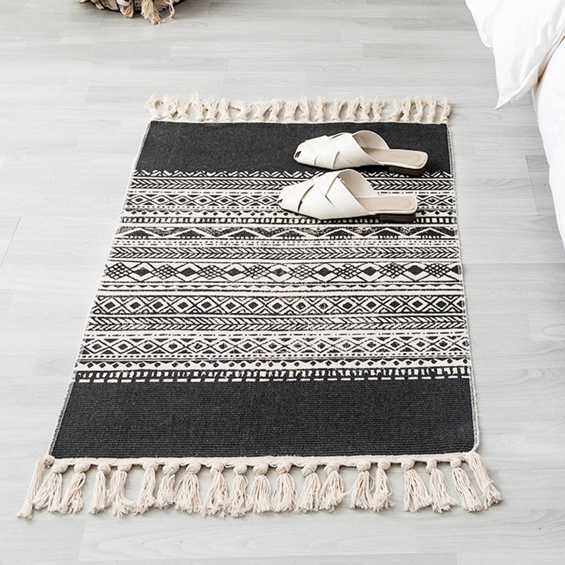 Multi-Color Southwestern Rug Cotton Geometric Printed Area Carpet Easy Care Pet Friendly Indoor Rug for Bedroom Clearhalo 'Area Rug' 'Rugs' 'Southwestern' Rug' 2480547