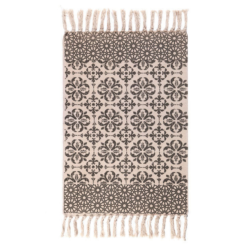 Multi-Color Southwestern Rug Cotton Geometric Printed Area Carpet Easy Care Pet Friendly Indoor Rug for Bedroom Coffee Clearhalo 'Area Rug' 'Rugs' 'Southwestern' Rug' 2480554