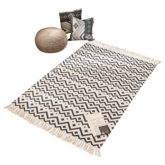 Multi-Color Bedroom Rug Western Geometric Printed Area Carpet Cotton Easy Care Pet Friendly Indoor Rug Clearhalo 'Area Rug' 'Rugs' 'Southwestern' Rug' 2480563