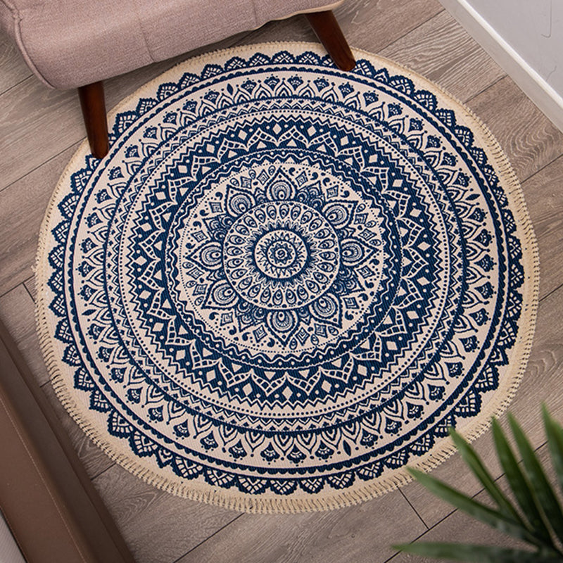 Persian Tribal Printed Rug Multi-Color Cotton Indoor Rug Easy Care Stain-Resistant Area Carpet for Decoration Clearhalo 'Area Rug' 'Moroccan' 'Rugs' Rug' 2480581
