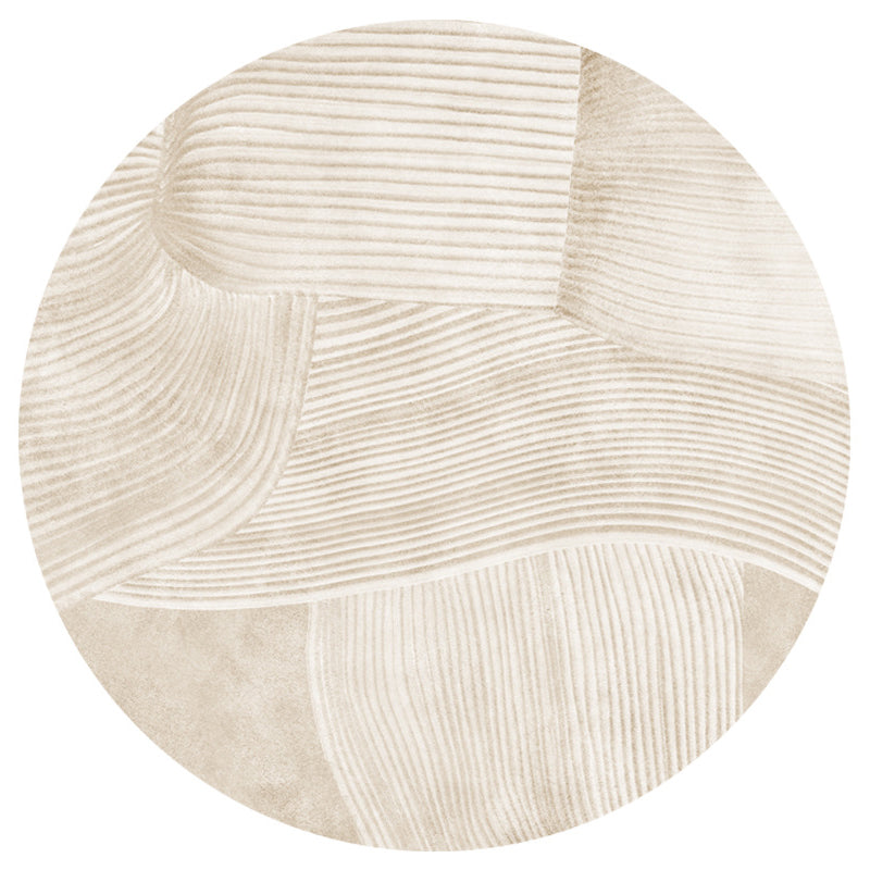 Multi-Color Nordic Rug Polypropylene Stripe Patterned Area Carpet Non-Slip Backing Pet Friendly Indoor Rug for Living Room Light Camel Clearhalo 'Area Rug' 'Rug' 2480624