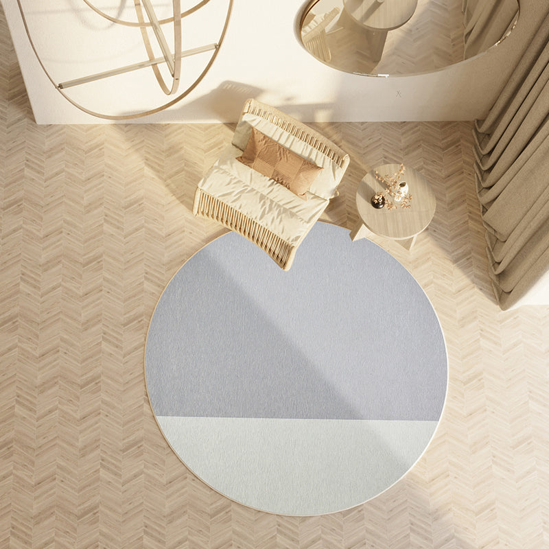 Nordic Solid Color Rug Multi-Color Cotton Blend Area Rug Non-Slip Easy Care Washable Indoor Rug for Decoration Grey Clearhalo 'Area Rug' 'Rug' 2480648
