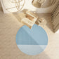 Nordic Solid Color Rug Multi-Color Cotton Blend Area Rug Non-Slip Easy Care Washable Indoor Rug for Decoration Blue Clearhalo 'Area Rug' 'Rug' 2480650