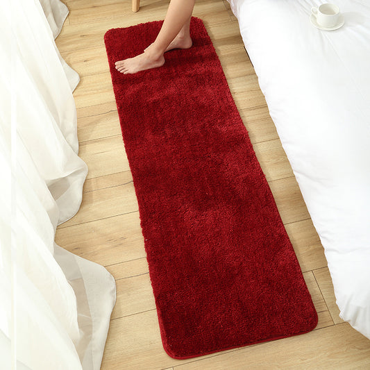 Trendy Solid Color Rug Multicolor Synthetics Area Carpet Non-Slip Backing Stain-Resistant Indoor Rug for Room Red Clearhalo 'Area Rug' 'Casual' 'Rugs' Rug' 2480693