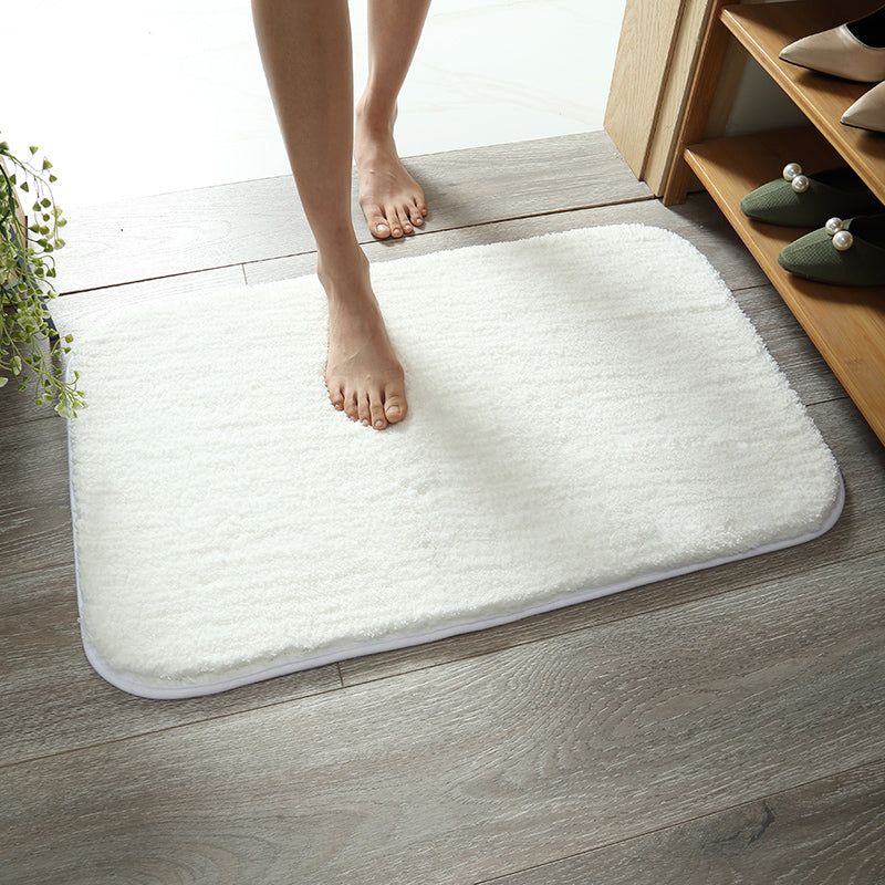 Trendy Solid Color Rug Multicolor Synthetics Area Carpet Non-Slip Backing Stain-Resistant Indoor Rug for Room White Clearhalo 'Area Rug' 'Casual' 'Rugs' Rug' 2480696