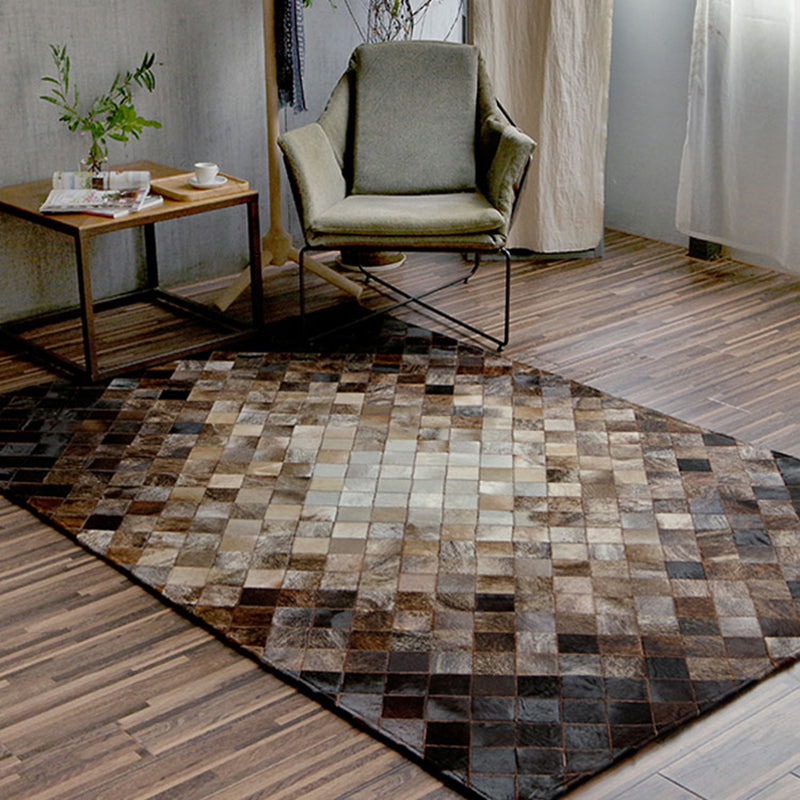 Novelty Geometric Pattern Rug Multicolored Cowhide Indoor Rug Anti-Slip Backng Easy Care Area Carpet for Decoration Clearhalo 'Area Rug' 'Modern' 'Rugs' Rug' 2480798