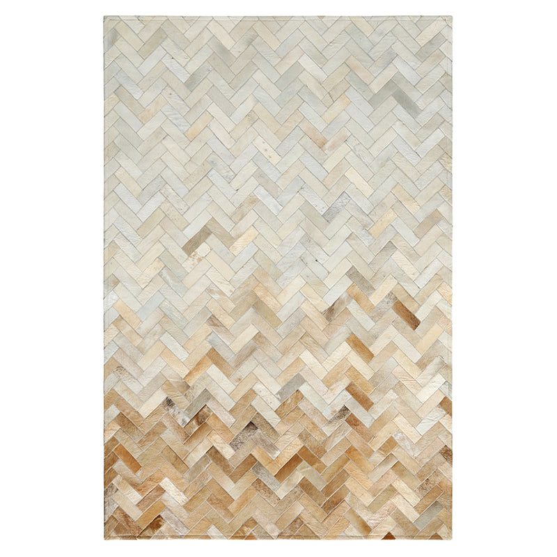 Novelty Geometric Pattern Rug Multicolored Cowhide Indoor Rug Anti-Slip Backng Easy Care Area Carpet for Decoration Beige Clearhalo 'Area Rug' 'Modern' 'Rugs' Rug' 2480799