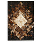 Novelty Geometric Pattern Rug Multicolored Cowhide Indoor Rug Anti-Slip Backng Easy Care Area Carpet for Decoration Brown Clearhalo 'Area Rug' 'Modern' 'Rugs' Rug' 2480800