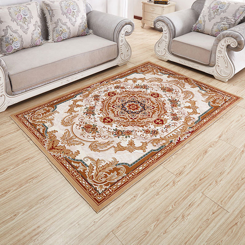 Modern Floral Printed Rug Multi-Color Polyster Indoor Rug Anti-Slip Backing Machine Washable Area Carpet for Living Room Clearhalo 'Area Rug' 'Modern' 'Rugs' Rug' 2480835
