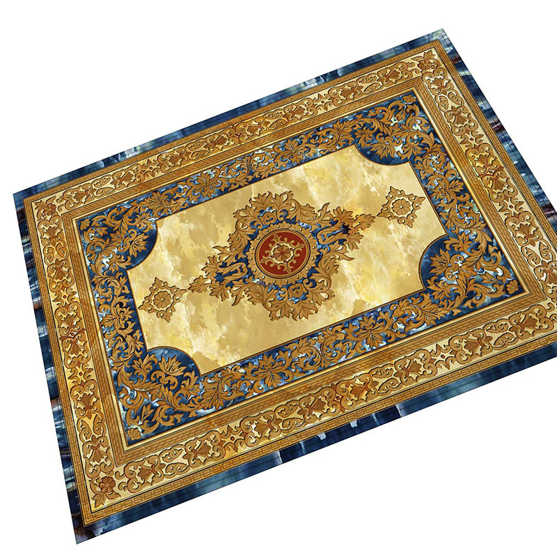 Novelty Floral Printed Rug Multi Color Polyster Area Carpet Anti-Slip Pet Friendly Washable Indoor Rug for Living Room Clearhalo 'Area Rug' 'Modern' 'Rugs' Rug' 2480863