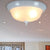 3 Lights Bowl Flush Light Fixture Traditional White Glass Ceiling Mount for Living Room, 13"/15"/19" Wide White Clearhalo 'Ceiling Lights' 'Close To Ceiling Lights' 'Close to ceiling' 'Flush mount' Lighting' 248316