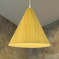 Aluminum Conic Shade Pendant Ceiling Light Modern Stylish 1 Light Living Room Ceiling Lamp in White/Yellow Yellow Clearhalo 'Ceiling Lights' 'Modern Pendants' 'Modern' 'Pendant Lights' 'Pendants' Lighting' 249040