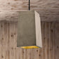 Contemporary Rectangle/Hexagon Pendant Light 1 Light Concrete Ceiling Light Fixture with Adjustable Cord in Grey Clearhalo 'Ceiling Lights' 'Modern Pendants' 'Modern' 'Pendant Lights' 'Pendants' Lighting' 249311