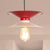 Double Cone Metal Ceiling Fixture Retro Stylish 1 Light Dining Room Pendant Ceiling Light in Black and White White-Red Clearhalo 'Art Deco Pendants' 'Black' 'Cast Iron' 'Ceiling Lights' 'Ceramic' 'Crystal' 'Industrial Pendants' 'Industrial' 'Metal' 'Middle Century Pendants' 'Pendant Lights' 'Pendants' 'Rustic Pendants' 'Tiffany' Lighting' 249487